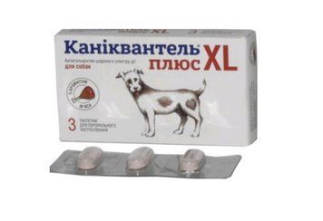 Антигельмінтик Каніквантель Плюс XL 3 таблетки на 20 кг 4823105700028 фото