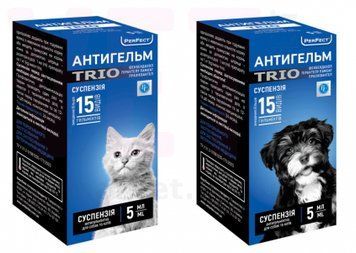 Суспензія Антигельм-TRIO ВетСинтез 5 мл 4820138348883 фото