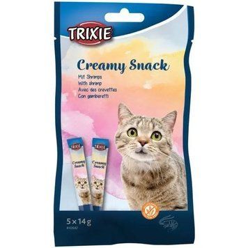 Палочки для котів Trixie рідкі "Creamy Snacks" креветка, 5х14 г 42682 фото
